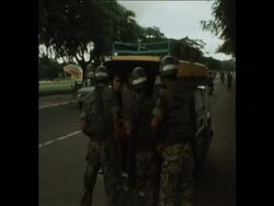SYND 24-9-73 SEARCH OF SUPPLY CONVOY IN PHNOM PENH News Clip
