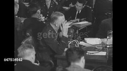 US General George Marshall testifies before Joint Pearl Harbor Investigating Committee in Washington, DC News Clip
