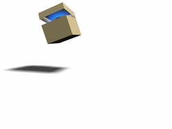 Earth is rolling out of the box Stock Footage