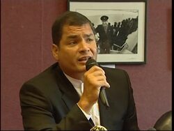 Pres Correa meets family of FARC hostage Ingrid Betancourt News Clip