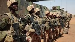 CLEAN : Claude Bartolone visits French troops News Clip