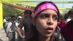 Women in India and Afghanistan support world protest against violence News Clip