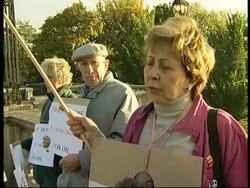 Demos at EU summit plus Danish and Finnish comments News Clip