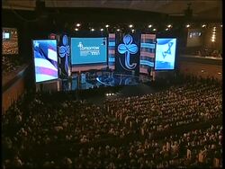 Bush comments on peace process News Clip