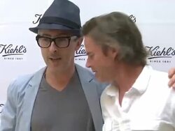 Alan Cumming, Sam Trammell at Alan Cumming & Sam Trammell Host Kiehl's New Store Opening Stock Footage