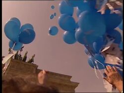 Balloons released at Brandenburg Gate, Schroeder News Clip