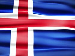 Iceland Flag Stock Footage