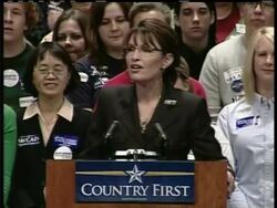 At an Omaha, Neb., rally, Sarah Palin, the Republican vice presidential candidate, elaborated on her attack against the Democratic presidential nominee, claiming one of Barack Obama's advisers had described Obama and Ayers as 'friendly.' Instructional Video
