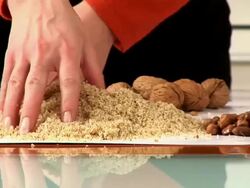 HD: Ground Walnuts Stock Footage