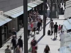 Shopping street Stock Footage