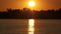 Sunset over Zambezi River News Clip