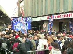General View - Britain's Got Talent Stock Footage