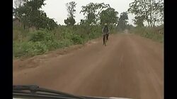 Wrecked tank in Cambodian countryside News Clip