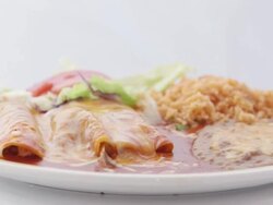Enchilada Plate Stock Footage