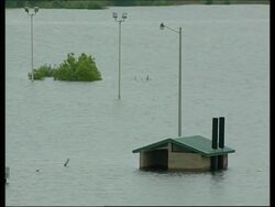 Flooding close to Lake Texoma, along Texan-Oklahoma border Instructional Video