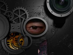 Mechanical eye Stock Footage