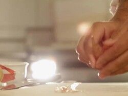 MS Prawn dish preparation at a kitchen / Sao Paulo, Brazil Stock Footage