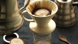 Coffee Drink from Drip Vintage Style Stock Footage