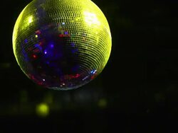 HD Rotating disco ball close-up Stock Footage