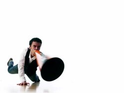 Megaphone madness Stock Footage