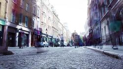 London Street Time Lapse Parallax Stock Footage