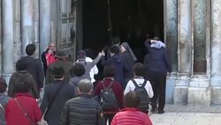 CLEAN : Church at Jesus's traditional burial site reopens (2) News Clip