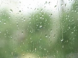 Window With Raindrops Stock Footage