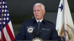Pence Praises Military Might at Air Force Base News Clip