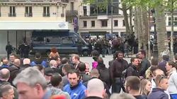 CLEAN : French police protest anti cop hatred in Paris News Clip