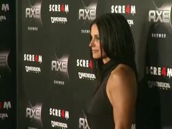 Courteney Cox at the AXE Shower Presents The World Premiere Of 'Scream 4' at Hollywood CA. (Footage by WireImage Video/GettyImages) Stock Footage