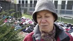 Storm struck voters cast their ballot in a mobile home set up for the election News Clip