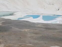 HD: Cotton Castle 'Pamukkale' Stock Footage