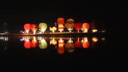Hot air balloons. Stock Footage