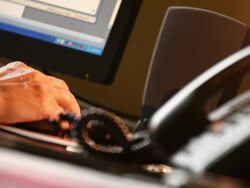 Answering the Phone Stock Footage