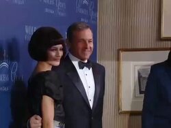 Zendaya , Bob Iger at 2014 Princess Grace Awards Gala With Presenting Sponsor Christian Dior Couture Stock Footage