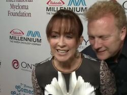 INTERVIEW - Patricia Heaton on Peter Boyle at International Myeloma Foundation 7th Annual Comedy Celebration Benefiting the Peter Boyle Research Fund & Supporting The Black Swan Research Initiative, Los Angeles, CA, 11/09/13 Stock Footage