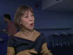 INTERVIEW: Jenny Agutter on learning from the young cast, on the films plot and the remake of Logans Run at Outside Bet  European Premiere Cineworld Haymarket on April 24, 2012 in London, England  Stock Footage