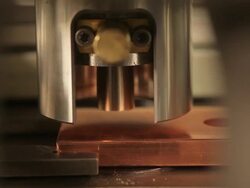 Copper Busbar and press operator Stock Footage
