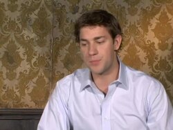John Krasinski Interview Stock Footage