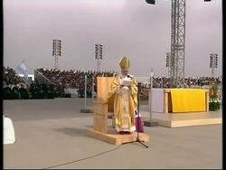 Benedict at World Youth Day mass, pilgrims react News Clip