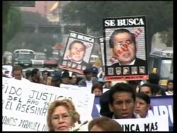 Demonstration against release of Fujimori News Clip