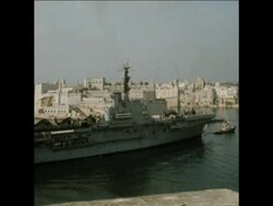 SYND 6-7-72 BRITISH MARINES RETURN TO MALTA News Clip