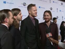 Imagine Dragons at Universal Music Group 2014 Post Grammy Party Stock Footage