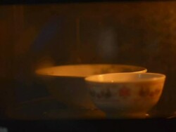 cup and bowl are cooked Stock Footage