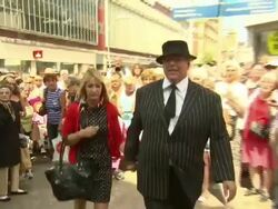 Roy 'Chubby' Brown arrives at Bernie Nolan funeral News Clip