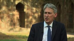 Chancellor Philip Hammond on trade visit to India News Clip