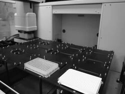 Laboratory Robot Stock Footage