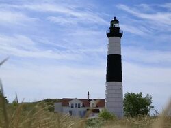 Big Sable Point Light Stock Footage