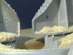 Reverse Angle Of Power Saw Stock Footage