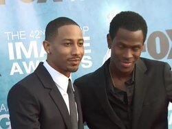 Brandon T. Jackson at the 42nd NAACP Image Awards at Los Angeles CA. (Footage by WireImage Video/GettyImages) Stock Footage